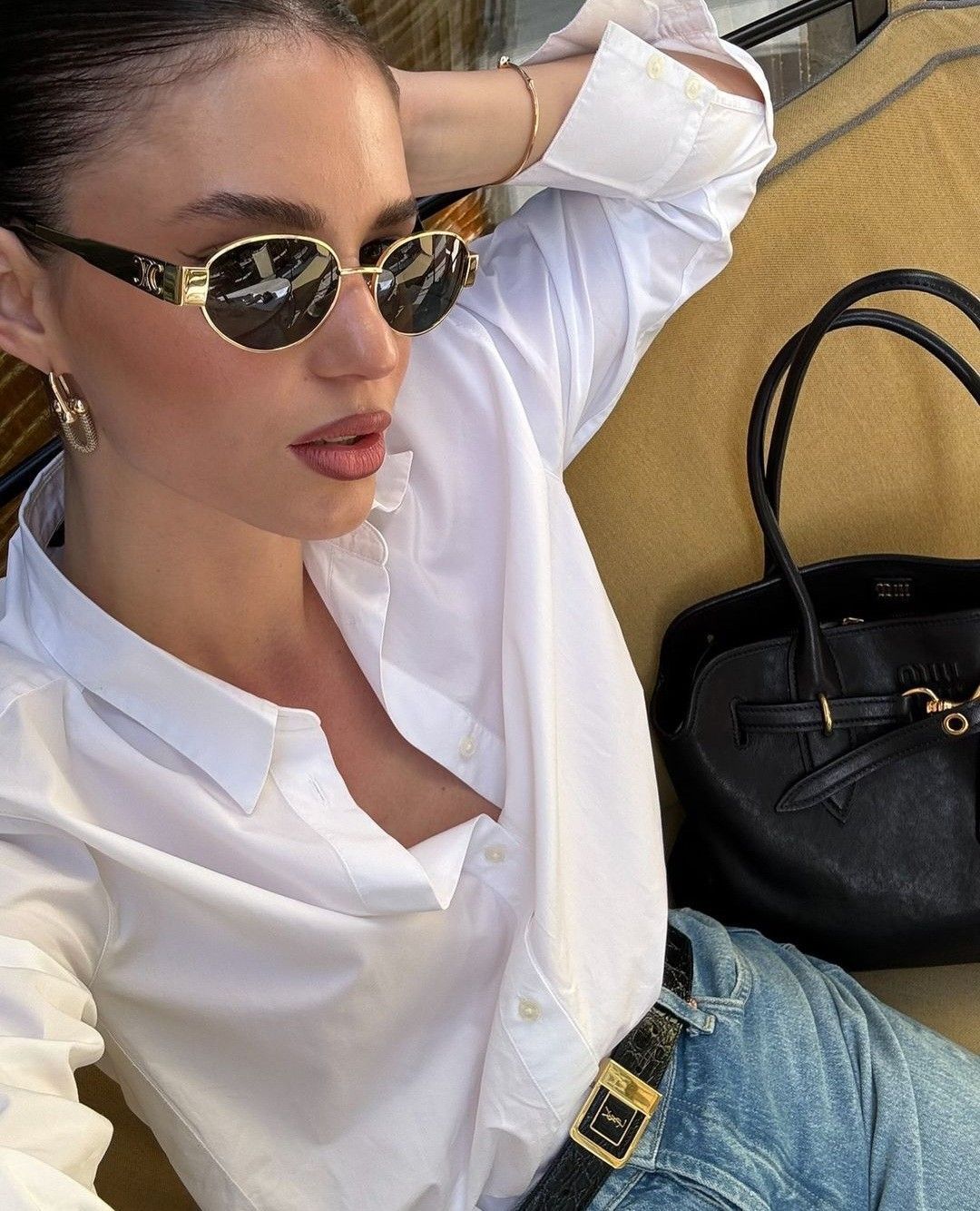 Celine gold noir